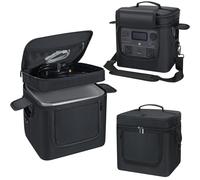 Undomip Bolsa de transporte compatible con ECOFLOW River 2 Max, bolsa de almacenamiento de energía con correa de hombro ajustable, cubierta suave para generador con cremallera lateral, 27 x 25,5 x 20
