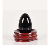 Undrilled natural black obsidian Yoni Egg Pelvic Kegel Exercise-20X30 MM