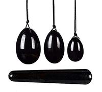 Undrilled Rose Quartz Yoni Egg Set Tiger Eye Jade Eggs Obsidian Kegel Exercise -White_Howlite