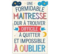 Une Formidable Maîtresse est Difficile à Trouver: Cadeau Maitresse D'école | Agenda 2025 2026