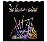 Une harmonie colorée (Calendrier mural carré 2026 30 x 60 cm (ouvert)) Calendrier double avec une page pour vos prises de notes