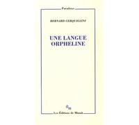 Une langue orpheline