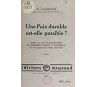 Une Paix Durable Est-elle Possible ? (ebook)