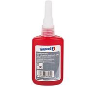 Unecol 8628 - Adhesivo anaeróbico 1277 para juntas roscadas (botella, 50 ml, industrial) color rojo