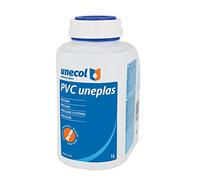 Unecol PVC Uneplas - Adhesivo especial para tubería (bote de plástico con pincel, 1 l) color transparente