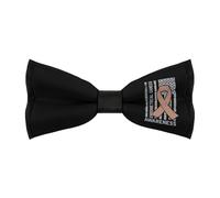 Unedskck Corbatas de lazo para hombre con la bandera de Estados Unidos para concienciación sobre el cáncer endometrial, corbatín clásico ajustable, corbata preatada