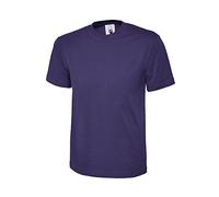 Uneek clothing - Camiseta clásica de manga corta Morado Morado ( M