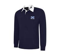 Un lothing - Camiseta de Rugby de Manga Larga con Bandera de Escocia (6 Naciones)