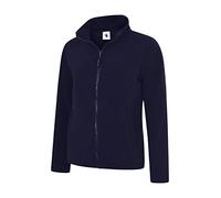 Un lothing Chaqueta clásica de Forro Polar con Cremallera Completa para Mujer