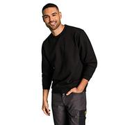 Uneek, Sudadera clásica lisa de cuello redondo, 300 g, Negro, XXXL