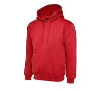 Uneek - Sudadera con capucha para hombre (22 colores), rosso, XXXL