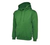Uneek - Sudadera con capucha para hombre (22 colores), Verde Kelly, XXXL