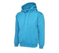 Uneek, Sudadera lisa clásica con capucha para hombre (22 colores)