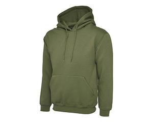 Uneek, Sudadera lisa clásica con capucha para hombre (22 colores)
