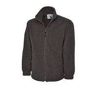 Uneek UC604 - Chaqueta clásica de microforro polar con cremallera completa, 300 g/m², carbón, 3XL, gris oscuro, XXX-Large