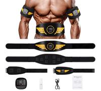 Unegnel Electroestimulador Abdominal,Electroestimulador Muscular con 10 Modos Y 30 Intensidades,EMS Abdominales Electroestimulacion para Abdominales Brazos para Hombres Y Mujeres