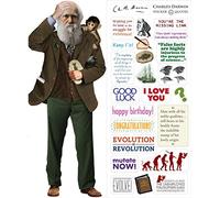 Unemployed Philosophers Guild Charles Darwin Quotable Notable - Tarjeta de felicitación con citas de pegatinas