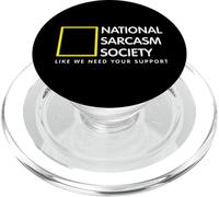 Únete a la Sociedad Nacional de Sarcasmo Humor sarcástico PopSockets PopGrip para MagSafe