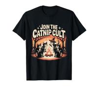Únete al Culto de Hierba gatera | Humor de Gato Brujo Camiseta