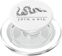 Únete o Muere con una Serpiente Negra PopSockets PopGrip para MagSafe