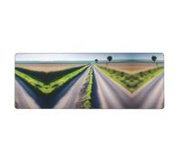 Uneven Country Road - Alfombrilla de mouse extragrande impresa de 12 x 31.5 pulgadas para oficina, juegos y aprendizaje, duradera, cómoda y respetuosa con el medio ambiente