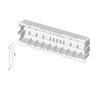 Unex 73661-2 U24X Placa Doble para Mecanismo Simon 27, Blanco, 92 mm Altura x 250 mm Ancho