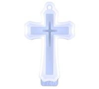 UNFAIRZQ Molde para colgante de cruz, molde de resina de silicona para manualidades, reutilizable, fácil de desmoldar, maravilloso regalo
