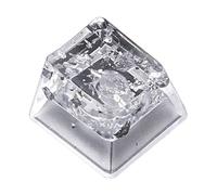 UNFAIRZQ Tecla personalizada hecha a mano con personalidad de resina transparente de lámina plateada OEM para teclado de juegos, teclas de resina MX