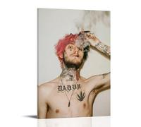 UNFANRWZW Lil Peep Singer Photo Poster Pintura Decorativa Lienzo Arte de Pared Salón Póster Dormitorio Pintura, Arte de Pared Impresión de Imagen Moderna Decoración de Habitación Familiar 08 x 12