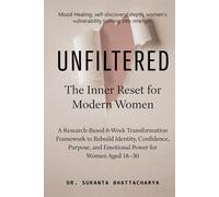 UNFILTERED: The Inner Reset for Modern Women: A Research-Based 8-Week Transformation Framework to Rebuild Identity, Confidence, Purpose, and Emotional Power for Women Aged 18-30