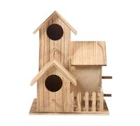 Unfinished Bird Houses - DIY Wooden Bird Shelter Kit, Wooden Sparrow House | Smooth Wood Build Structure, Creative Art Project Kit Decorative Garden Birds Habitat Craft Activity For Kids