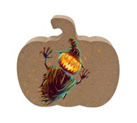 Unfinished Wood Craft - Wooden Pumpkin Cutout, DIY Blank Shape plate Units