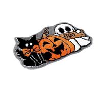 Unforgettable Seasonal Welcome: The halloween doormat features an intricate