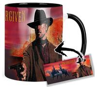 Unforgiven Clint Eastwood Morgan Freeman Taza Interior y Asa Negra Ceramica Mug