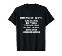 Unfortunately I Do Love Guilty Pleasures Funny Meme Camiseta