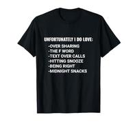 Unfortunately I Do Love Guilty Pleasures Meme Funny Camiseta