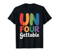 Unfourgettable 4th Birthdays Girl Un Four Gettable Cumpleaños Camiseta