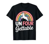 Unfourgettable 4th Birthdays Girl Un Four Gettable Cumpleaños Camiseta
