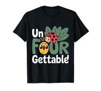 Unfourgettable 4th Birthdays Girl Un Four Gettable Cumpleaños Camiseta