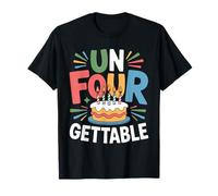 Unfourgettable 4th Birthdays Girl Un Four Gettable Cumpleaños Camiseta