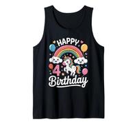 Unfourgettable 4th Birthdays Girl Un Four Gettable Cumpleaños Camiseta sin Mangas