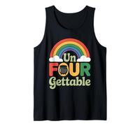 Unfourgettable 4th Birthdays Girl Un Four Gettable Cumpleaños Camiseta sin Mangas