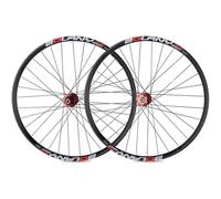 UNFRASLOP Ruedas MTB 27.5/29 "Llanta de Bicicleta MTB, Juego de Ruedas con Freno de Disco Llanta de Bicicleta de montaña, Eje pasante Buje de 32 Agujeros para 8 9 10 11 velocidades,Rojo,29inch