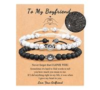 UNGENT THEM Pulseras con texto en inglés "I Love You" en 100 idiomas, regalos para parejas, novio, novia, marido, mi amor, alma gemela, prometido, aniversario, día de San Valentín, cumpleaños, regalo