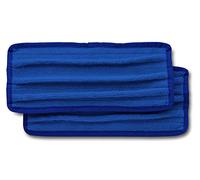 Unger Almohadillas de repuesto para limpiador de ventanas interiores, microfibra, color varía, 11 pulgadas