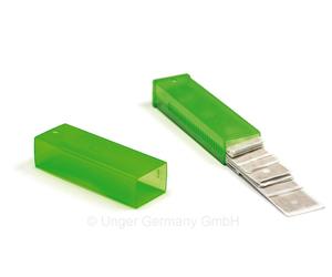 Unger Cuchillas Rascacristales 10cm, 25 carbonio cuchillas