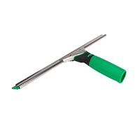 UNGER ErgoTec Escobilla de goma (35 cm de ancho, con guía en forma de S y goma verde, para limpiar ventanas sin dejar rayas) ES35G