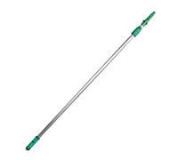 Unger EZ250 Barra telescópica, De Aluminio Plástico, Plateado y Verde, 2,50m Länge