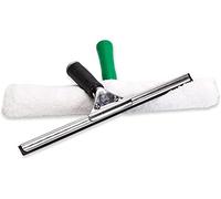 UNGER Pro - Limpiador de Ventanas 2 en 1: Juego de limpiacristales y limpiacristales de 35 cm, Atractivo Juego Profesional premontado para Limpieza de Ventanas y Cristales sin Rayas en el hogar y el