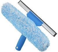 Unger Professional 2-in-1 Squeegee & Scrubber - 10” Window Cleaning Tool - Cleaning Supplies, Squeegee for Window Cleaning, Commercial & Residential Use, Microfiber Sleeve